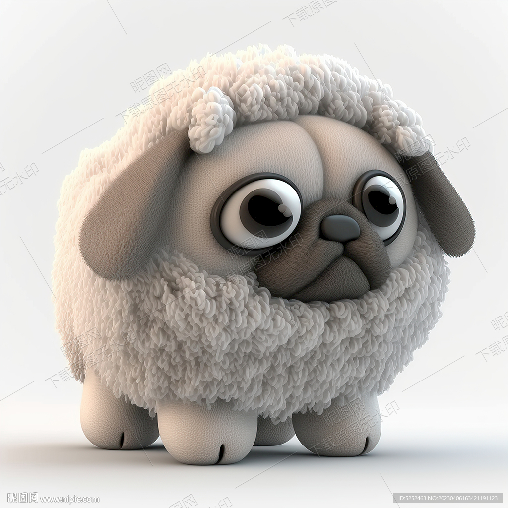 可爱的八哥犬