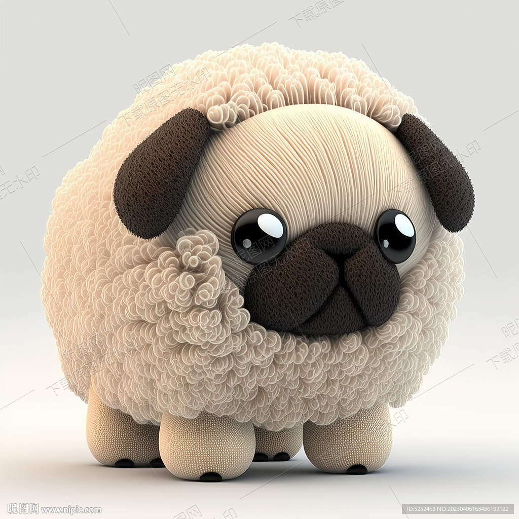 可爱的八哥犬