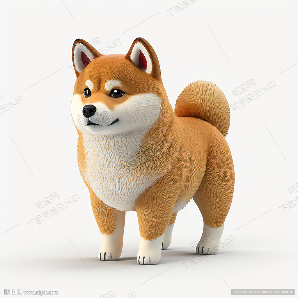 可爱的日本柴犬