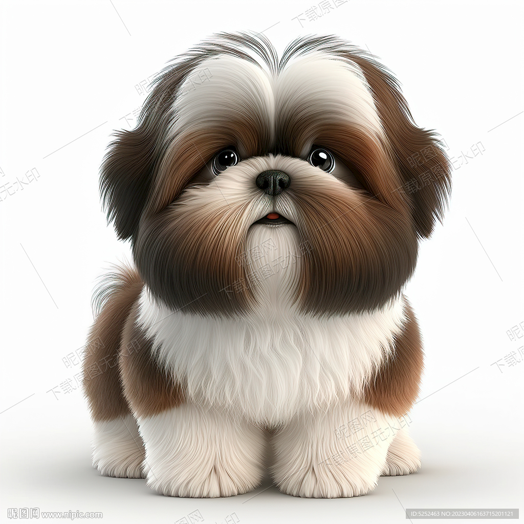 萌萌的西施犬