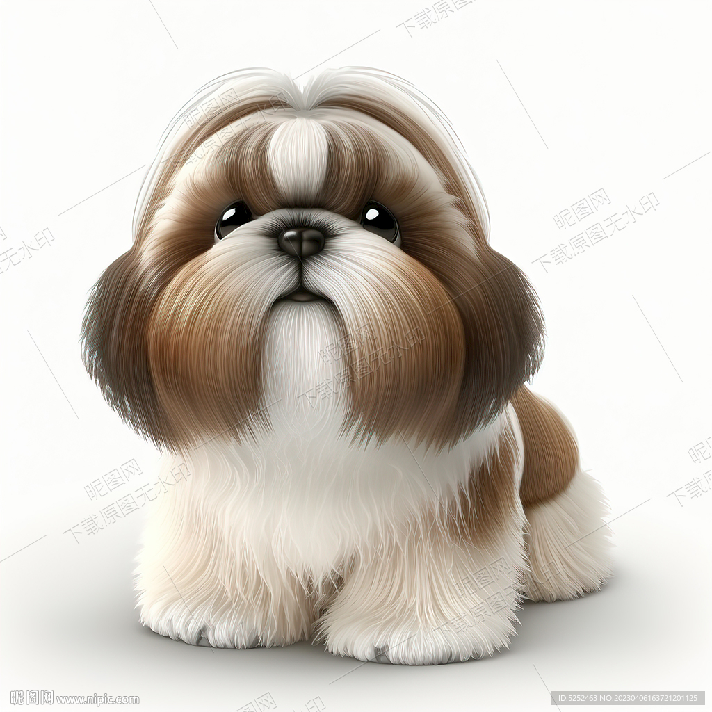 萌萌的西施犬