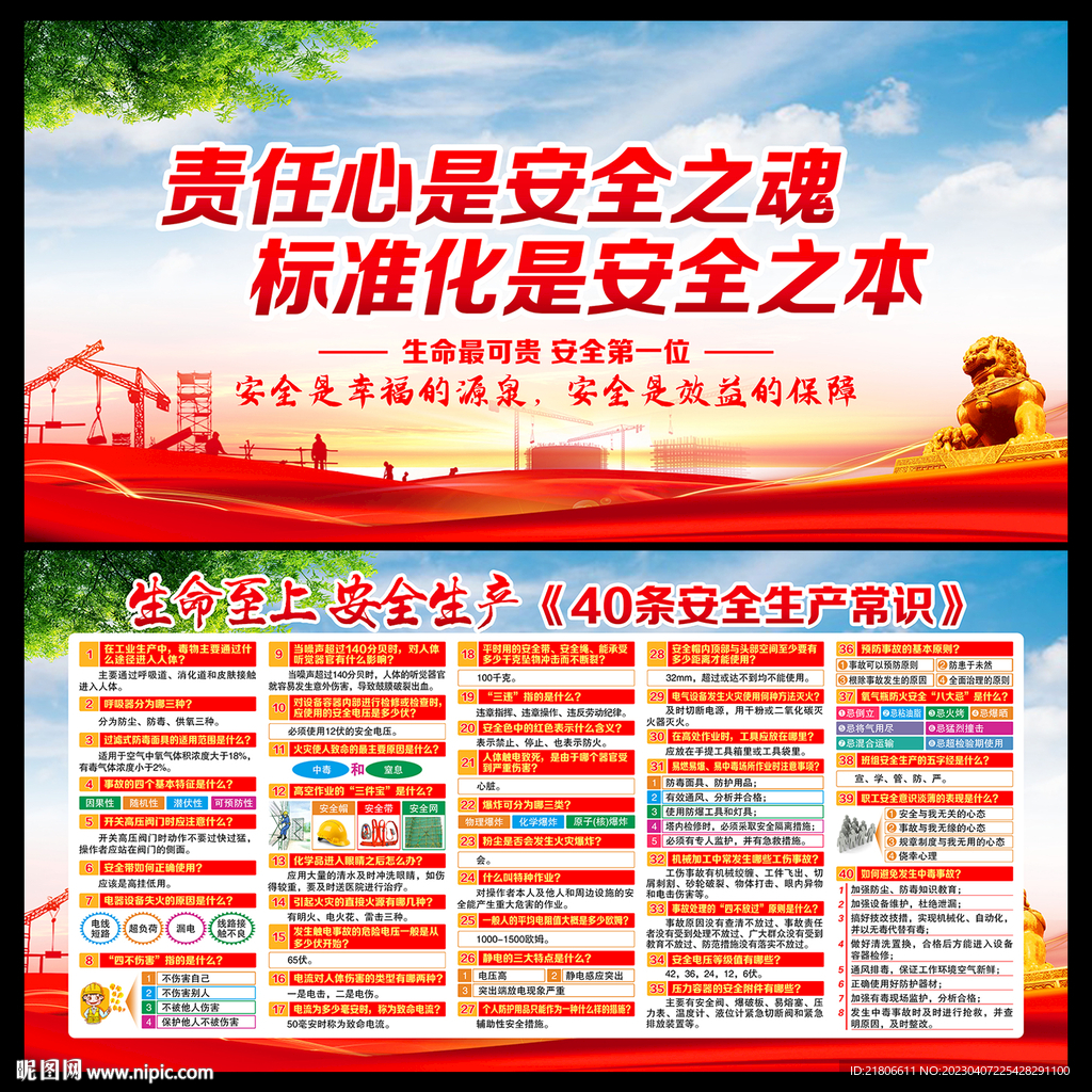 安全生产展板 