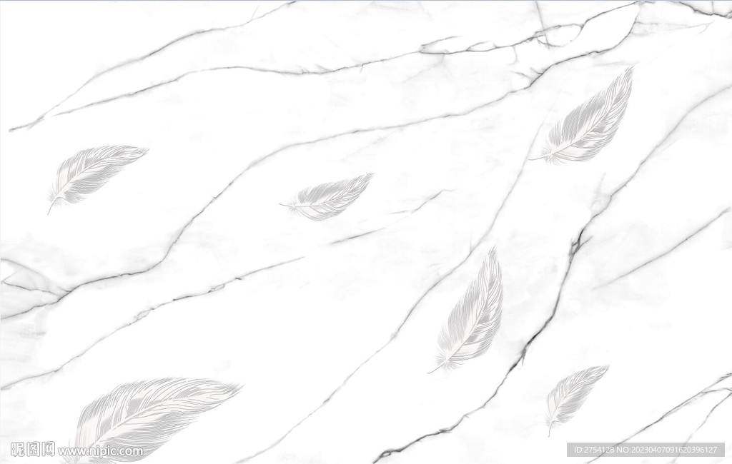 羽毛 灰白根大理石纹理 岩板