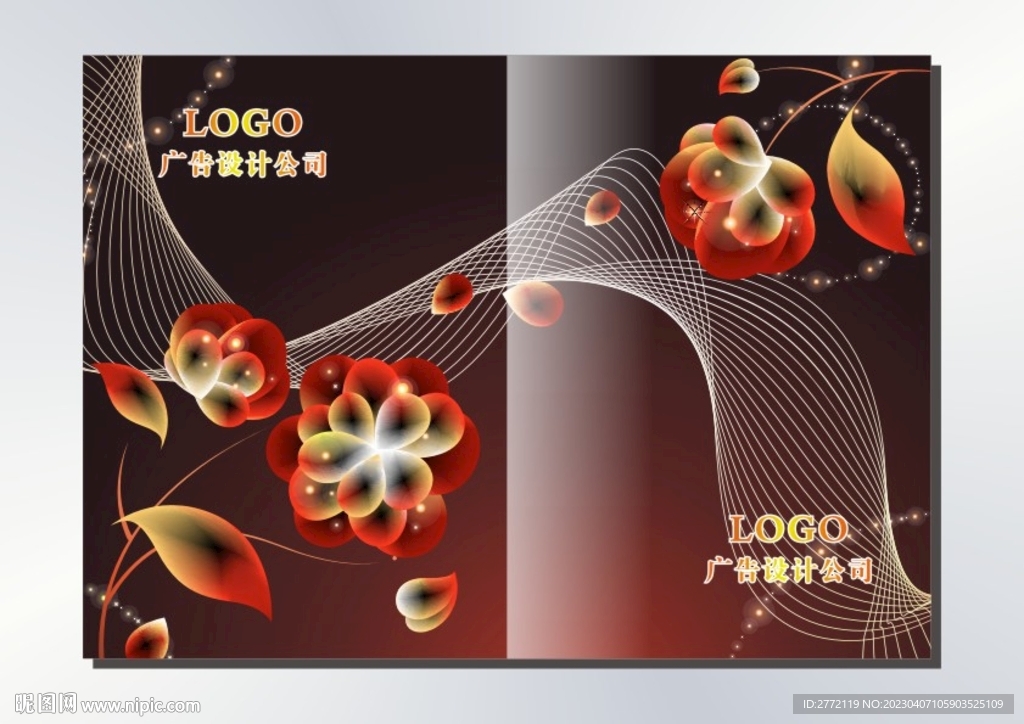 空灵花瓣 画册封面
