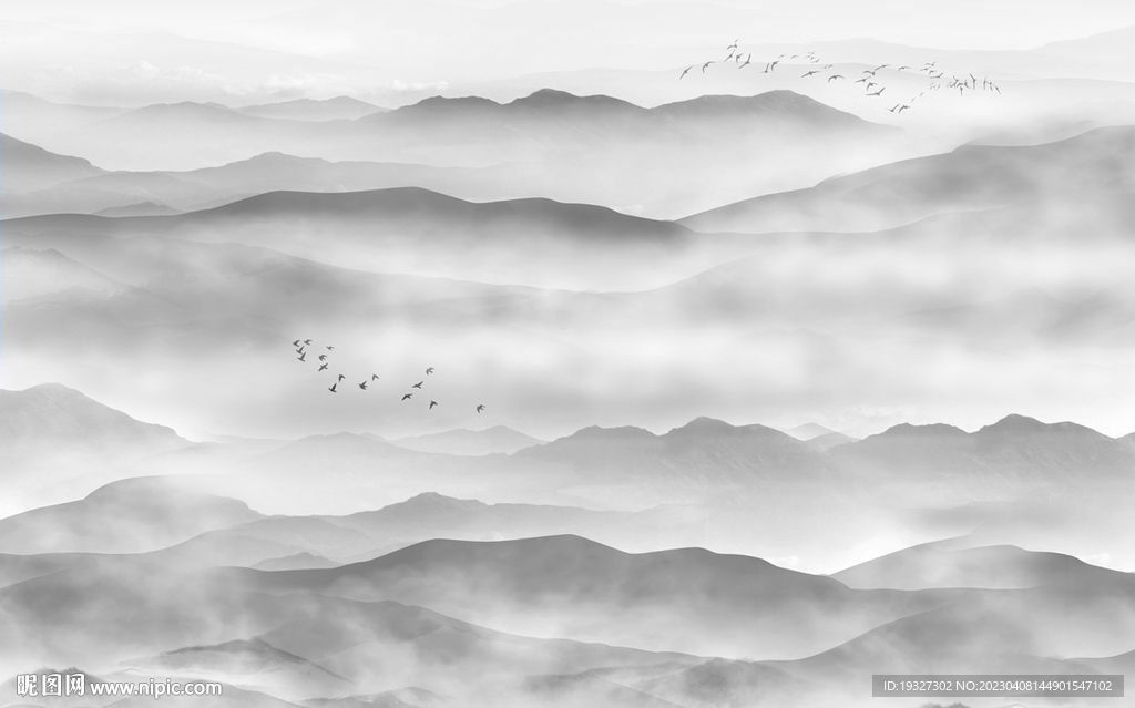 水墨山水画