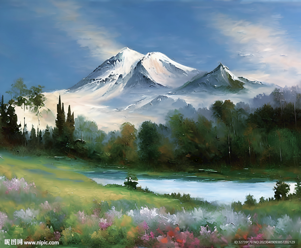 当代油画 春暖花开