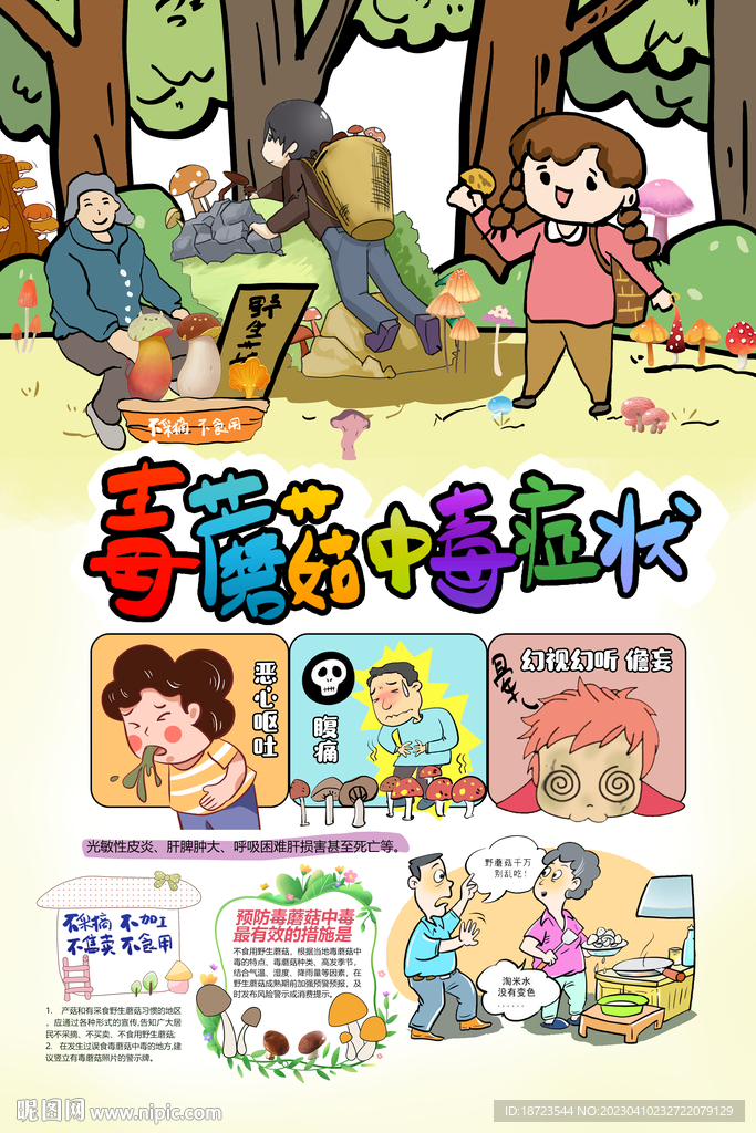 毒蘑菇中毒症状有那些