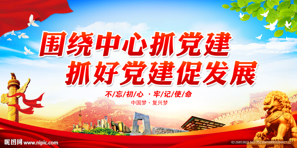 围绕中心抓党建 