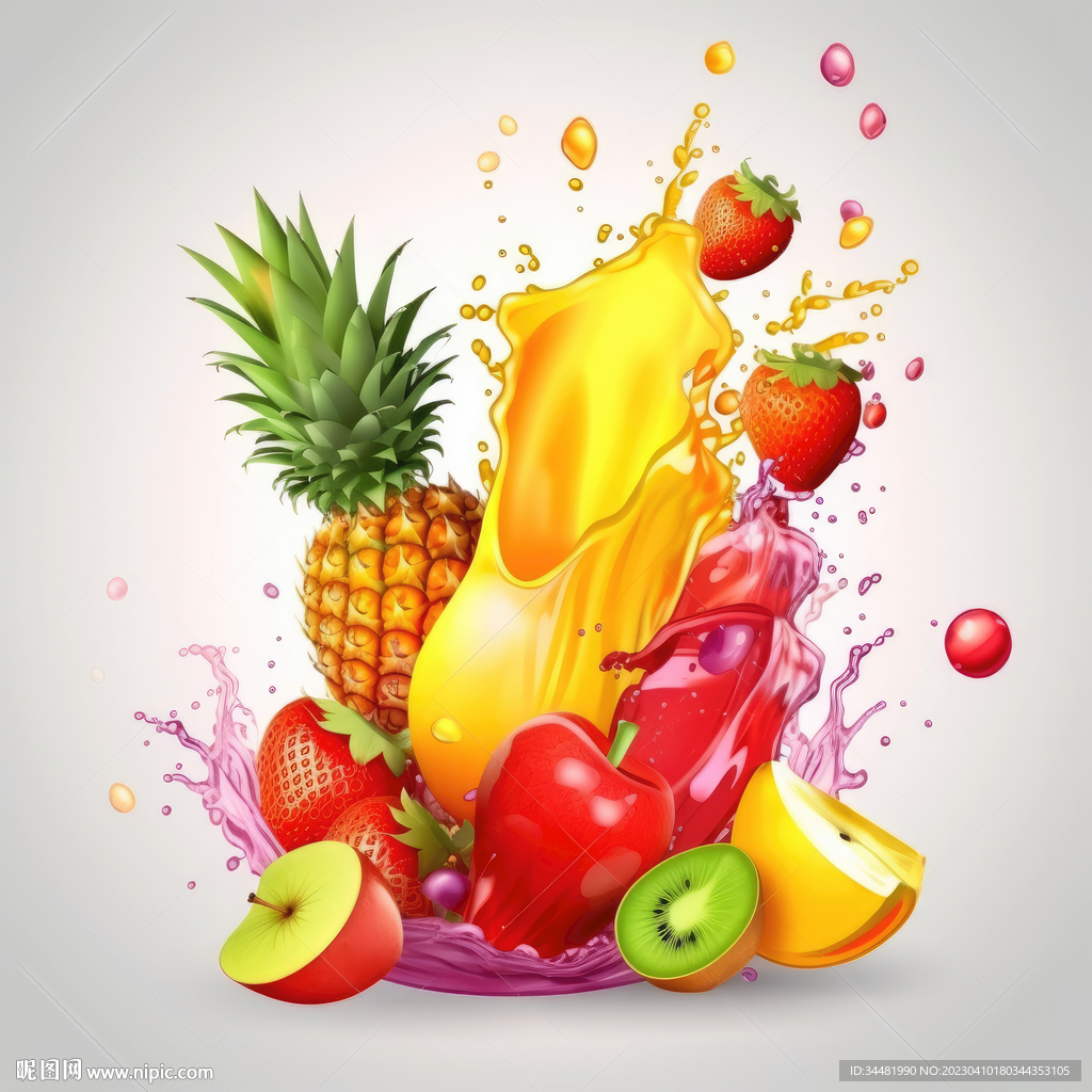 果汁素材