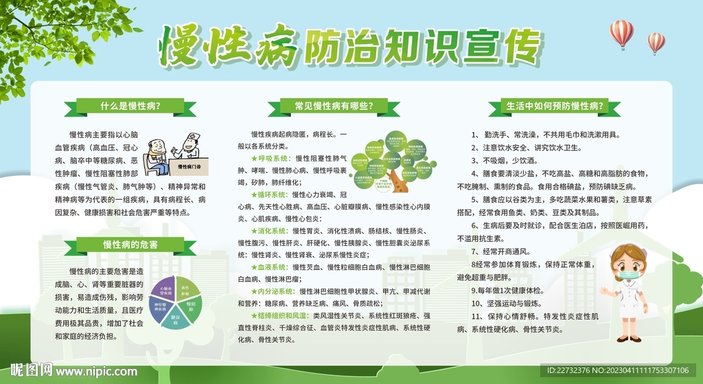 预防慢性疾病健康知识