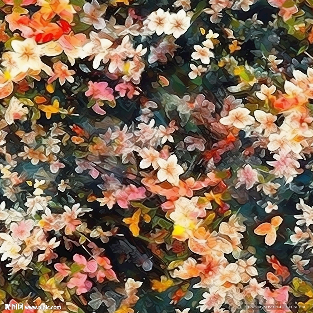 数码印花  水彩花 大牌小碎花