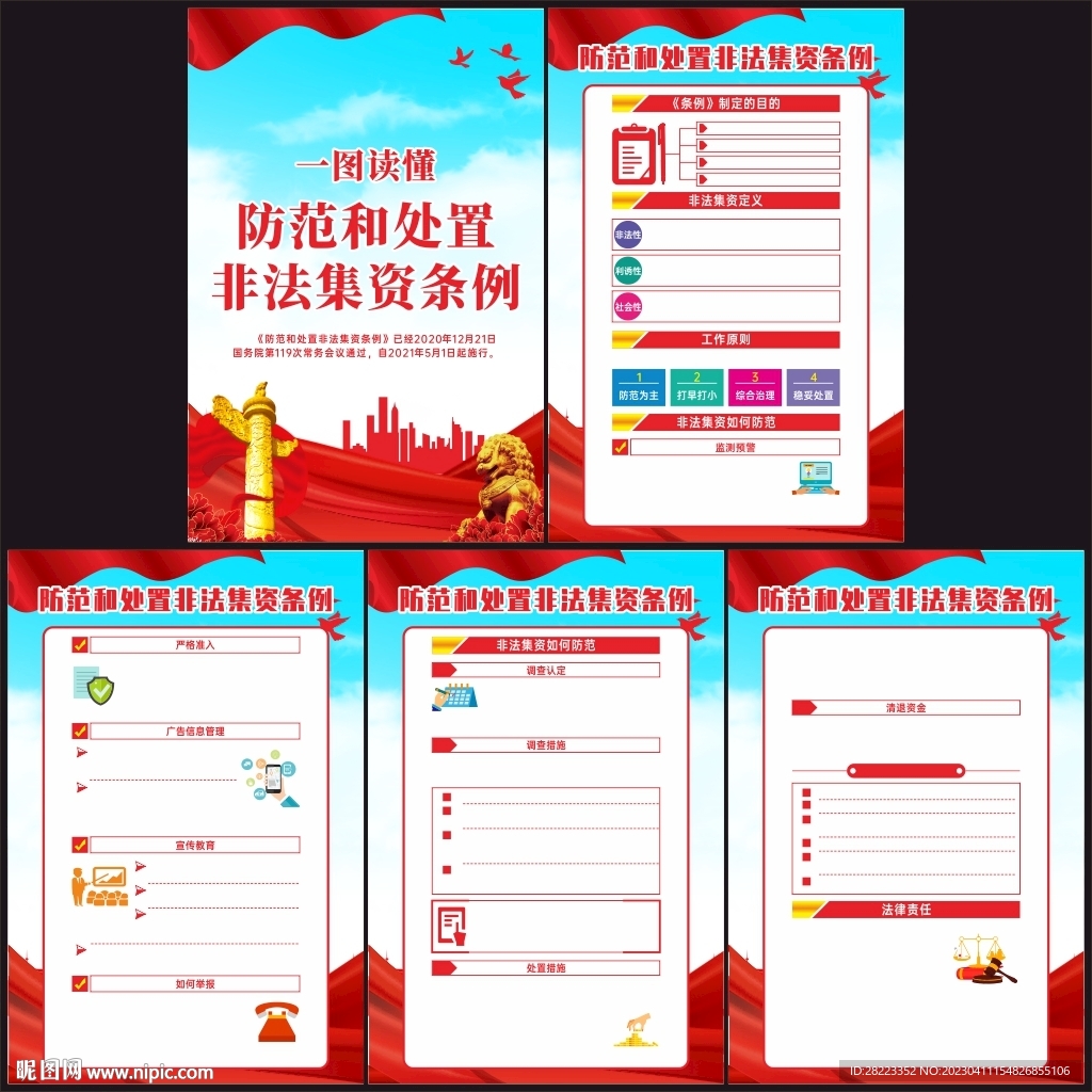 防范和处置非法集资条例挂图