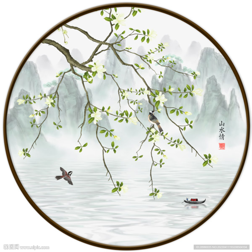 花鸟山水装饰画