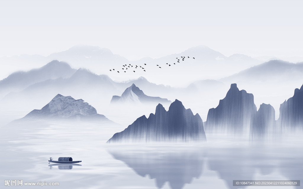 客厅 高档新款山水 TIf分层