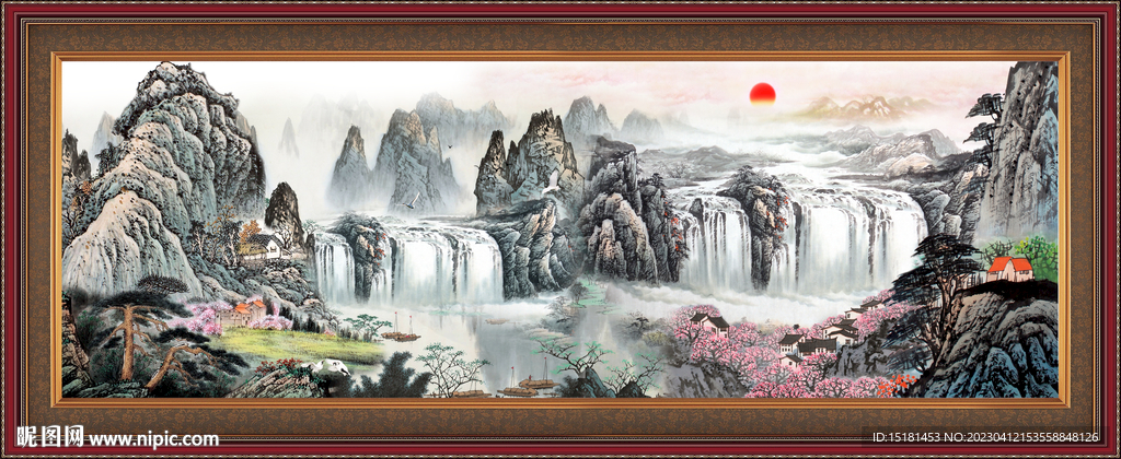 巨幅山水画