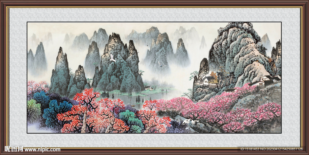巨幅山水画