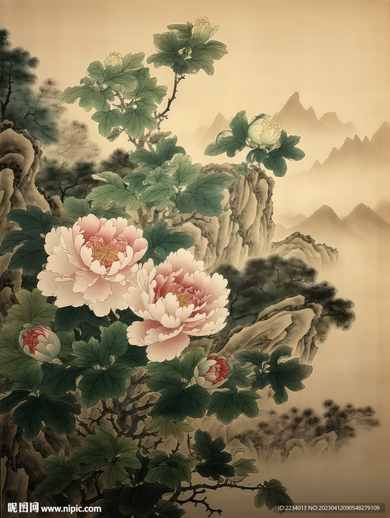 牡丹天下图