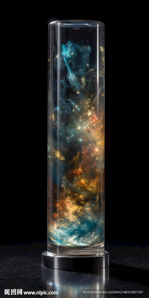 玻璃瓶中的宇宙手机壁纸