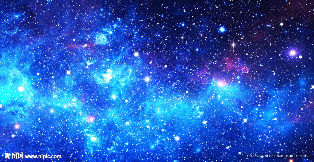 星空蓝色星空图