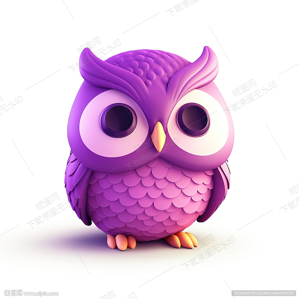 卡通猫头鹰