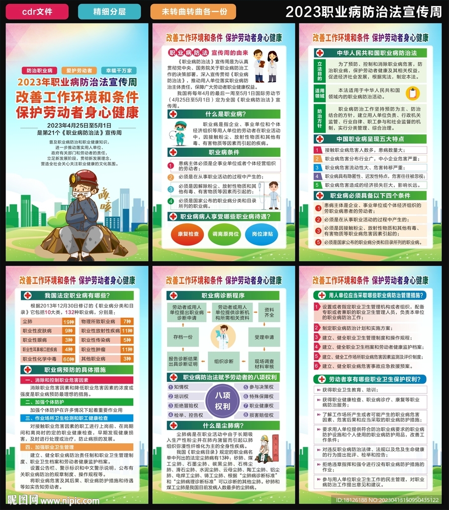 职业病海报