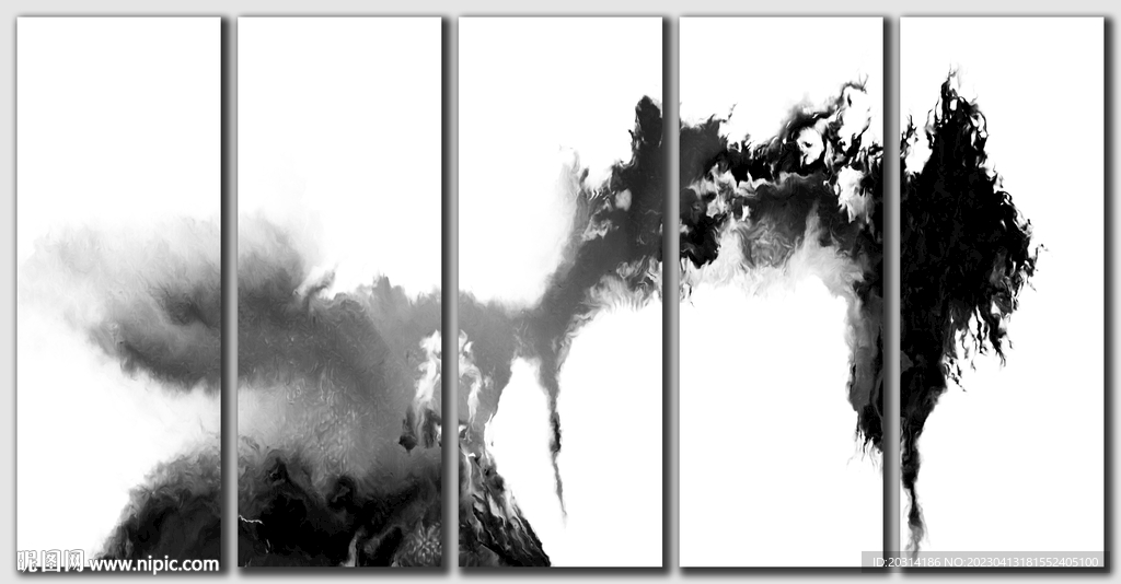 水墨电分高清图