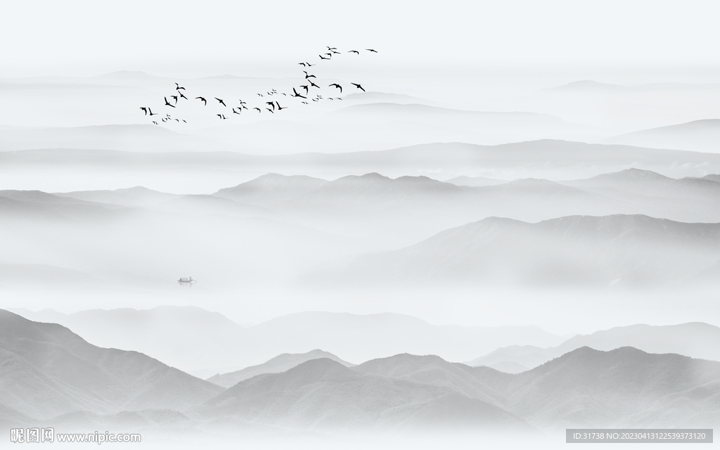 新中式山水画