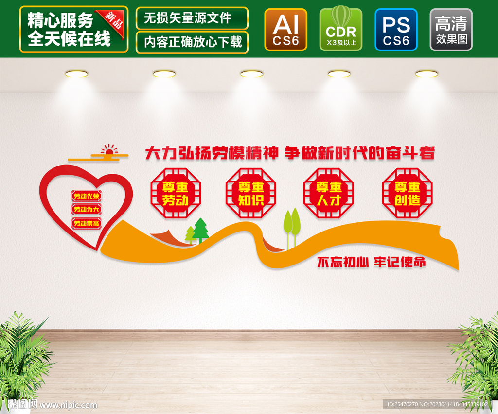劳模文化墙
