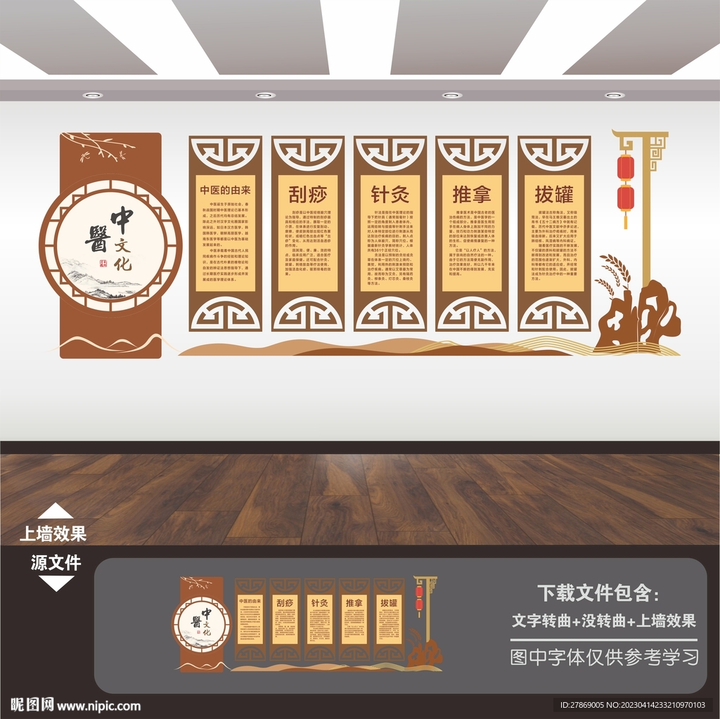 中医文化中医养生挂画挂图
