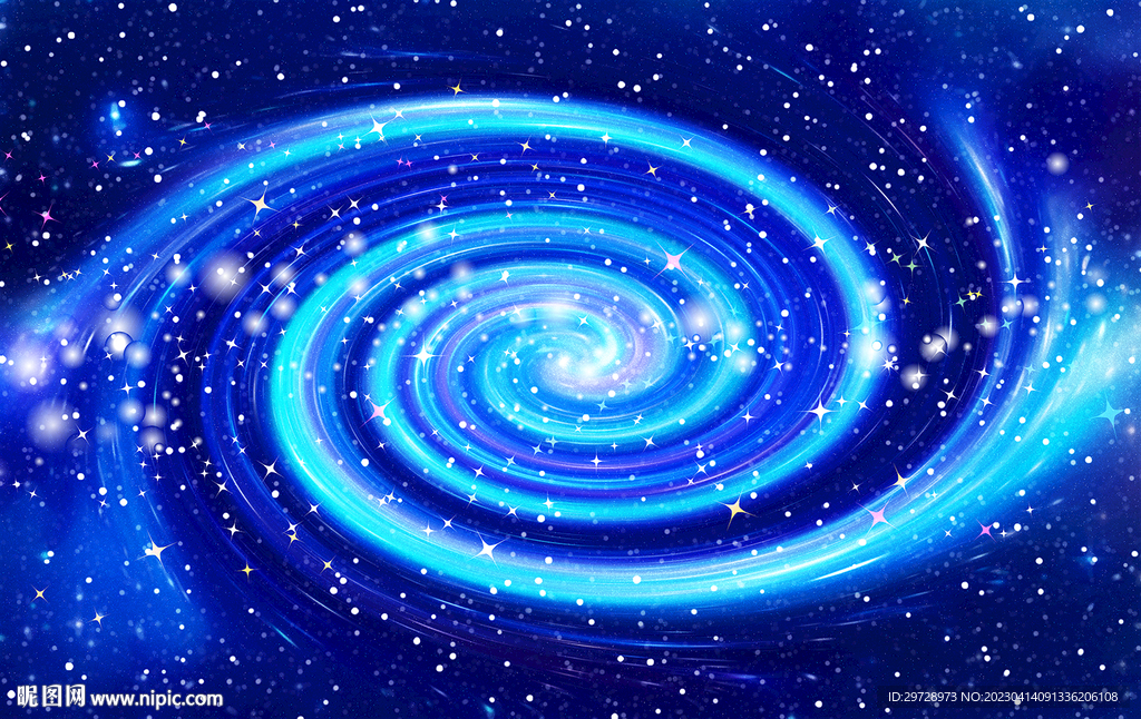 高清蓝色星空