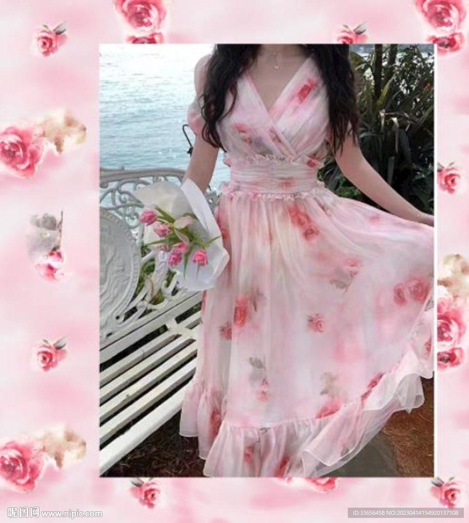 水彩花