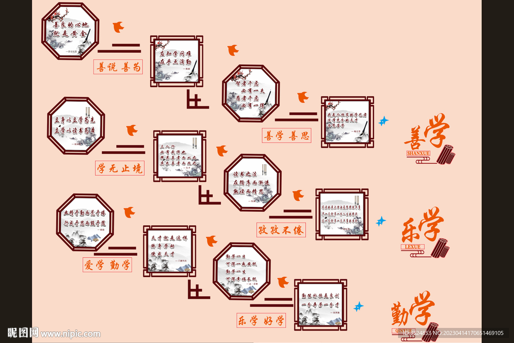 学校楼梯文化墙