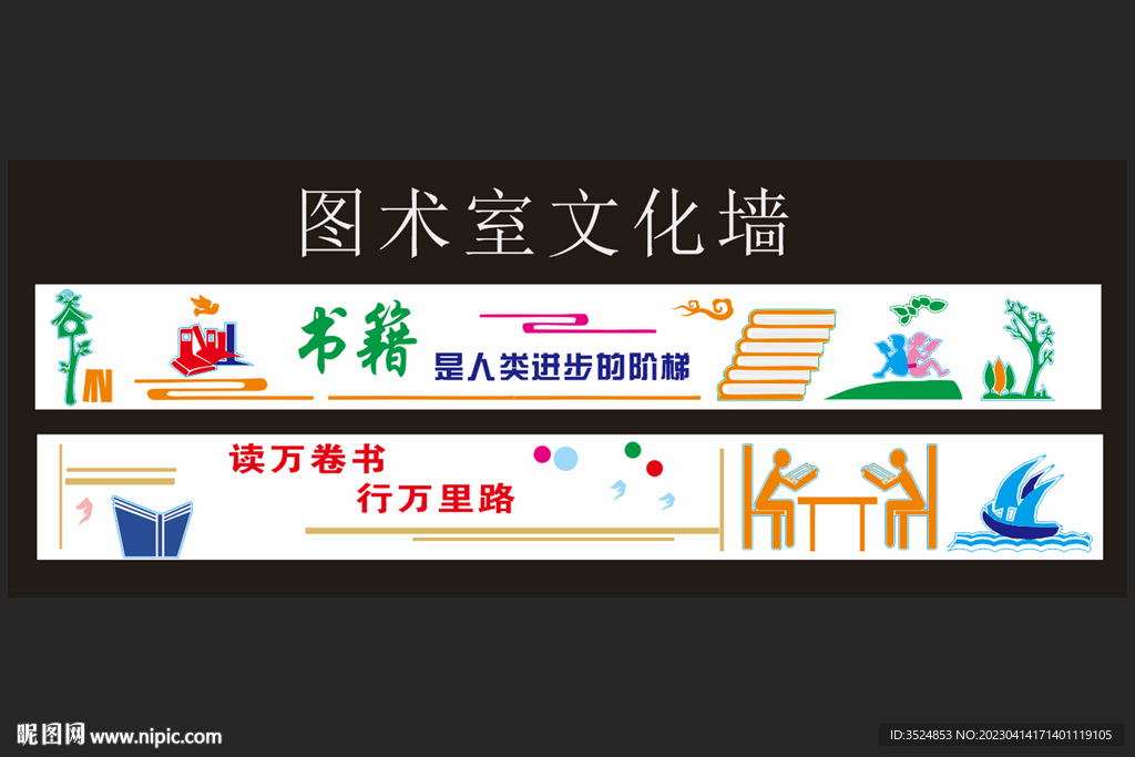 图书室文化墙