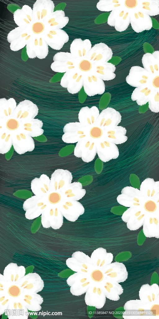 小白花手机壳