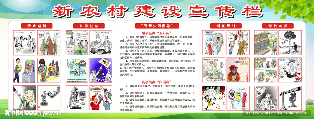 新农村建设宣传栏