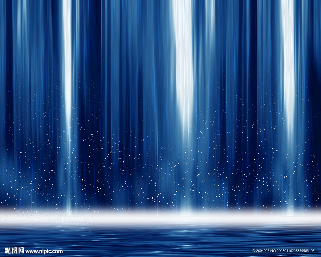 流水生财高清瀑布