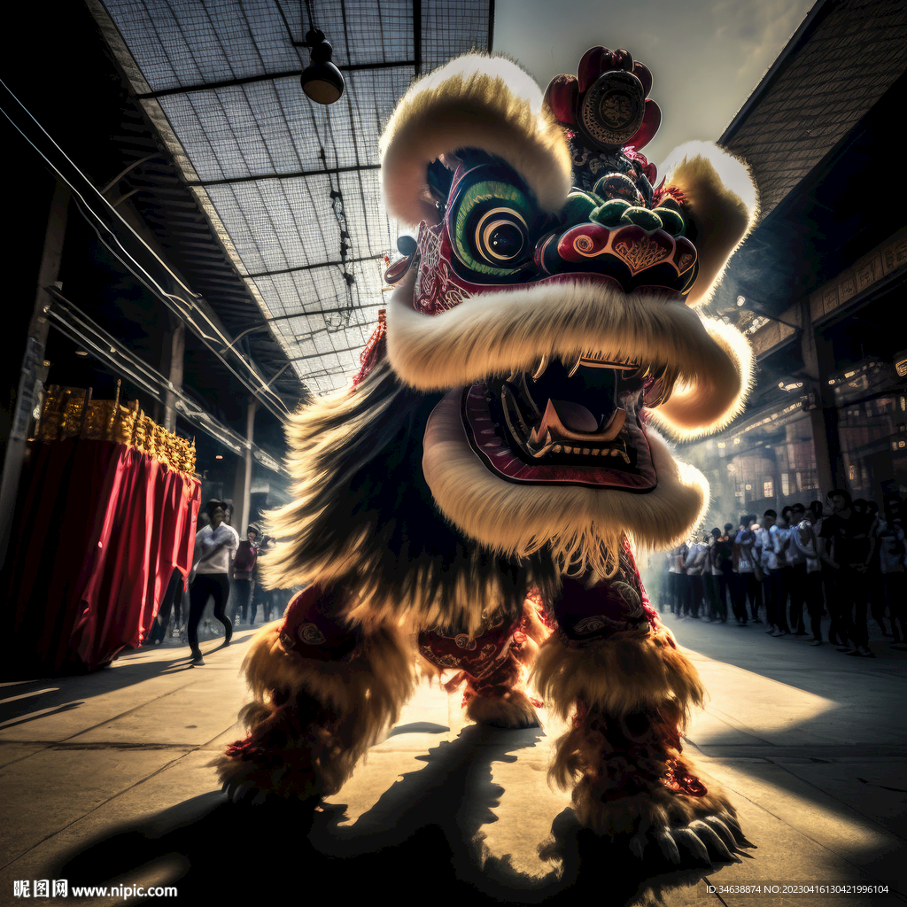 舞狮特写