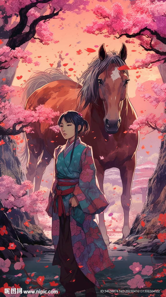 女侠与马