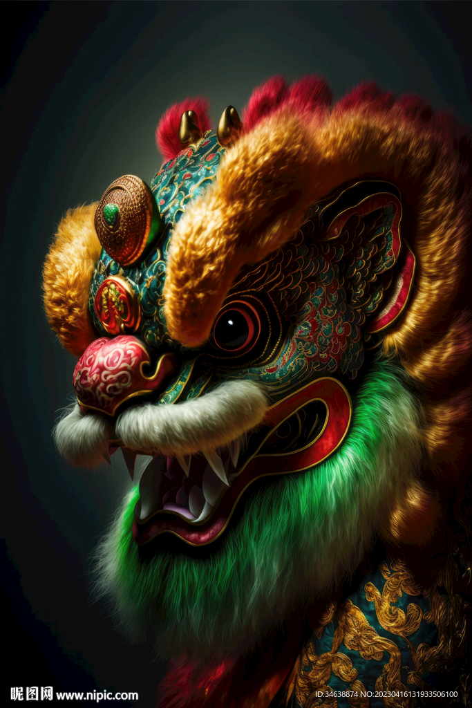 舞狮头