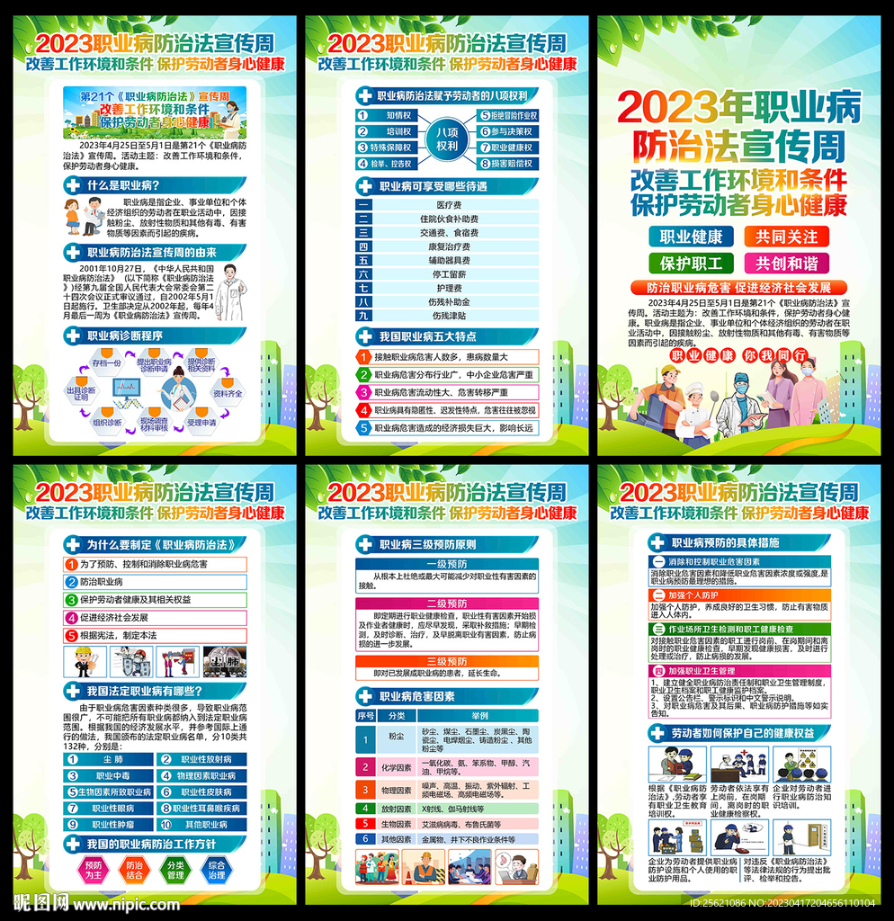 职业病防治法宣传周展板