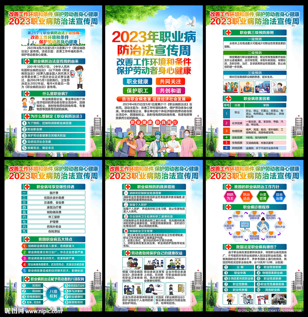 2023职业病防治法宣传周展板