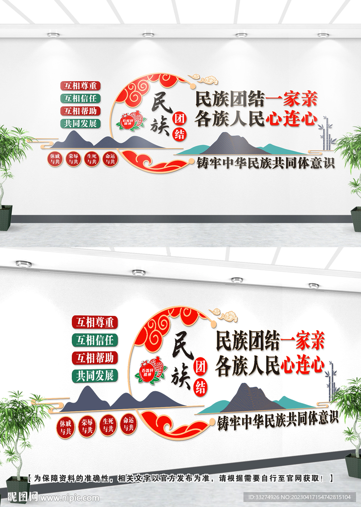 民族团结文化墙