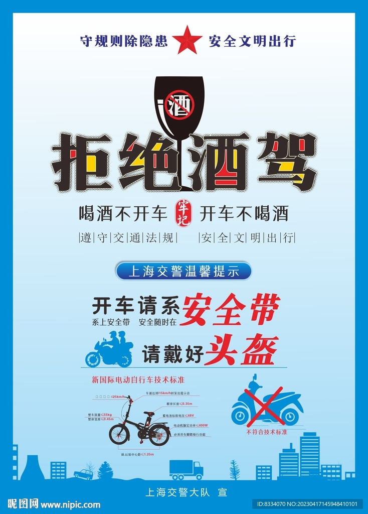 拒绝酒驾海报