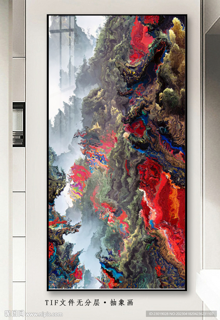 彩绘油画
