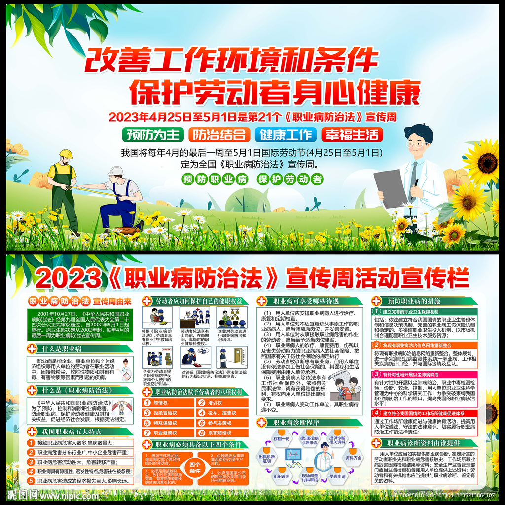 职业病宣传周展板