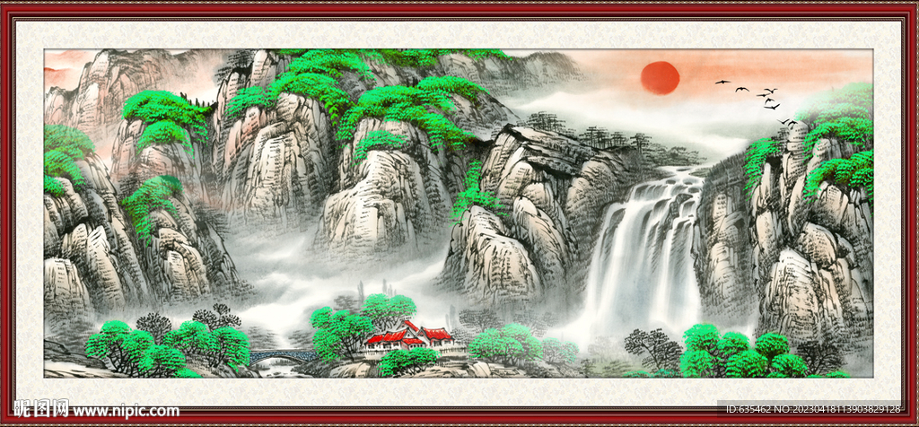 山水国画