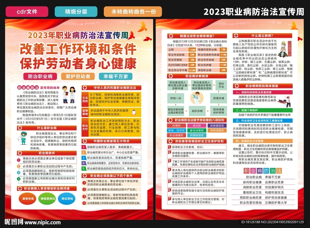 职业病宣传周宣传单