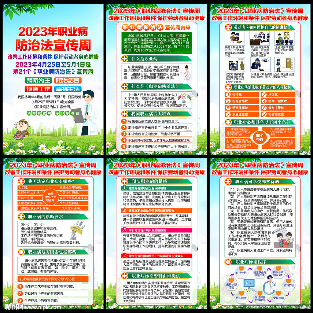 职业病防治法宣传周展板