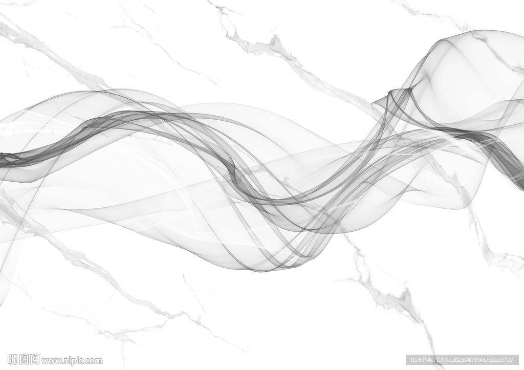 抽象曲线弧线 灰白大理石背景墙
