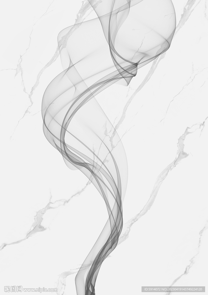 抽象曲线弧线 灰白大理石背景墙